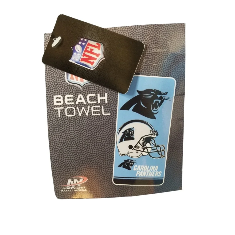 NORTHWEST NFL Carolina Panthers Beach Towel Officially Licensed 28